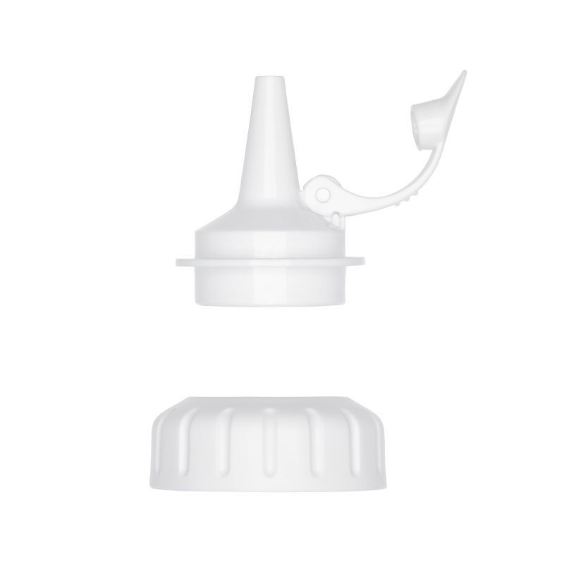 slide 2 of 7, OXO 16oz Food Storage Bottle White: Plastic, Dishwasher-Safe, Condiment & Sauce Container, Includes Lid, 16 oz