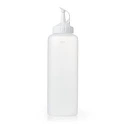 OXO 16oz Food Storage Bottle White: Plastic, Dishwasher-Safe, Condiment & Sauce Container, Includes Lid
