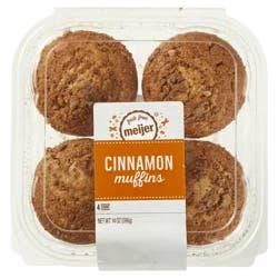 Fresh from Meijer Cinnamon Muffins, 4 Count