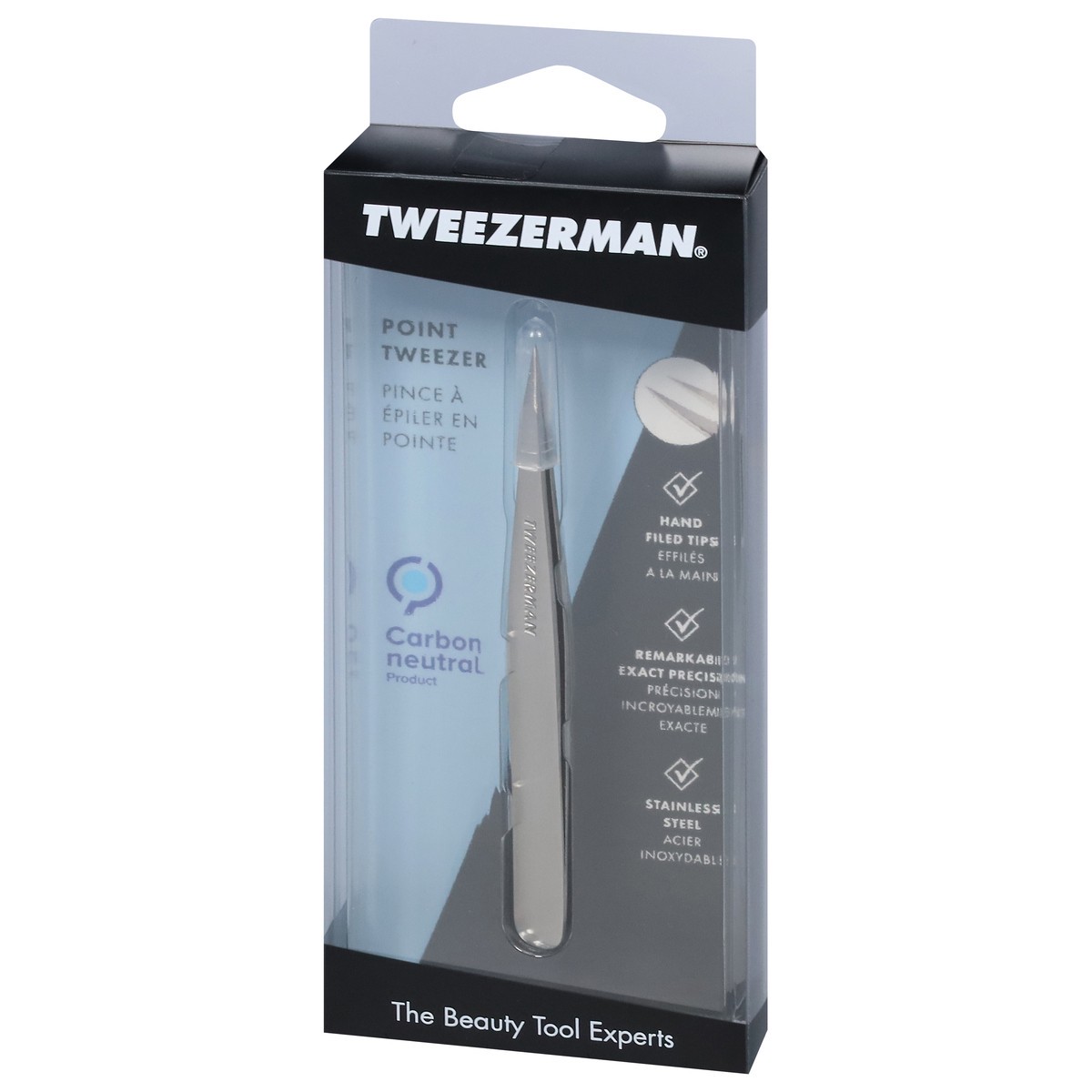 slide 8 of 9, Tweezerman Stainless Steel Point Tweezers, 1 ct