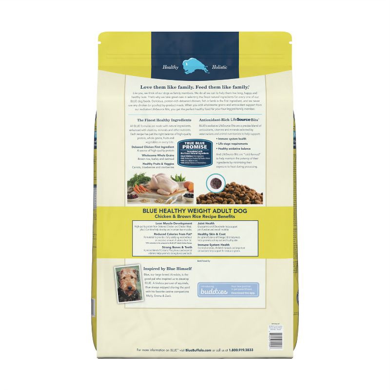 slide 5 of 9, Blue Buffalo Life Protection Formula Natural Adult Healthy Weight Dry Dog Food Chicken and Brown Rice - 24lbs, 24 lb