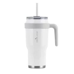 Reduce Cold1 40oz Insulated Stainless Steel Straw Tumbler White