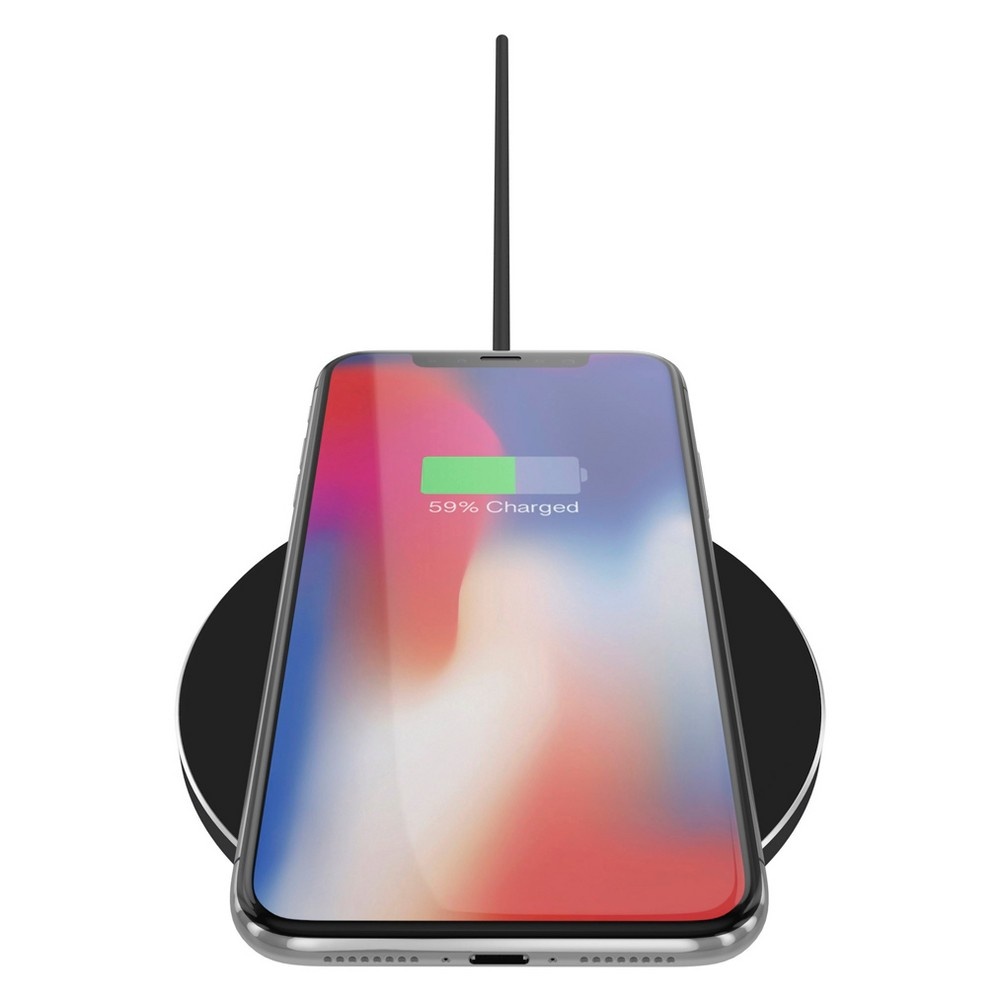 slide 2 of 10, Just Wireless 5W Qi Wireless Charging Pads (with Wall Adapters) - Black, 2 ct