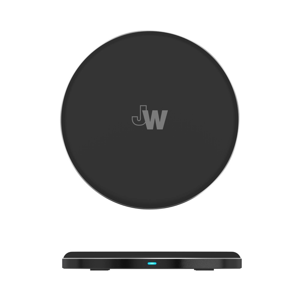 slide 6 of 10, Just Wireless 5W Qi Wireless Charging Pads (with Wall Adapters) - Black, 2 ct