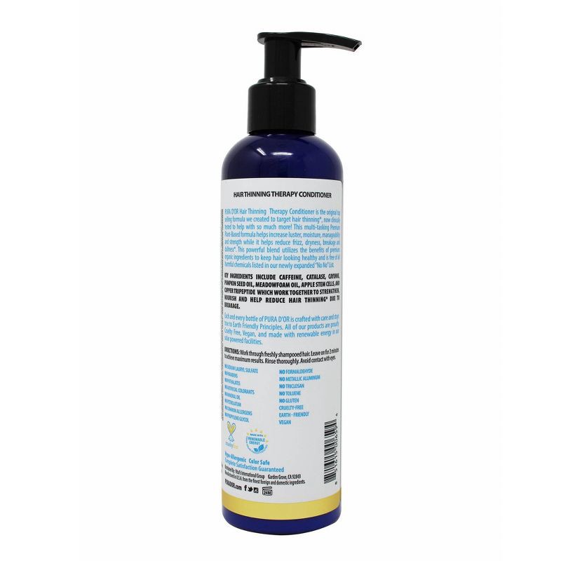 slide 2 of 4, Pura d'or Hair Thinning Therapy Conditioner - 8 fl oz, 8 fl oz