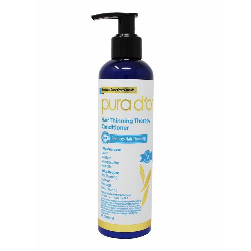 slide 1 of 4, Pura d'or Hair Thinning Therapy Conditioner - 8 fl oz, 8 fl oz