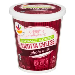 Giant No Salt Added Whole Milk Ricotta Cheese