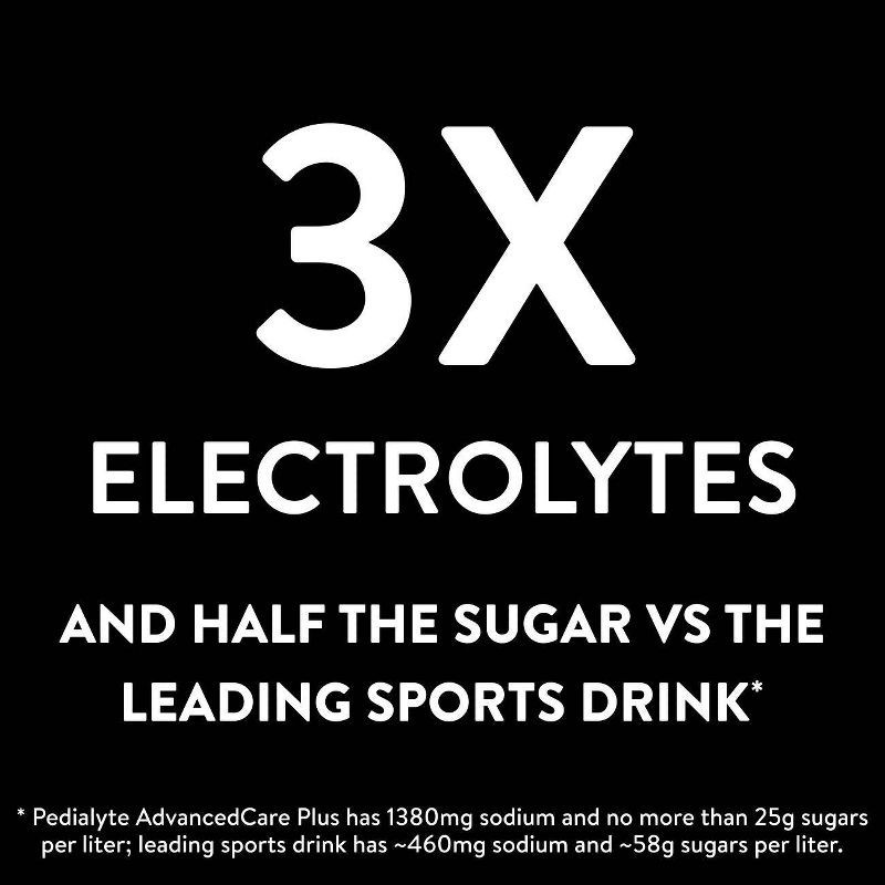 slide 4 of 9, Pedialyte Advanced Care Plus Electrolyte Solution Hydration Drink - Iced Grape - 33.8 fl oz, 33.8 fl oz