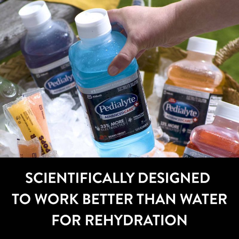 slide 5 of 9, Pedialyte Advanced Care Plus Electrolyte Solution Hydration Drink - Iced Grape - 33.8 fl oz, 33.8 fl oz