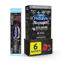 Pedialyte AdvancedCare Plus Electrolyte Powder - Berry Frost - 6ct/3.6oz