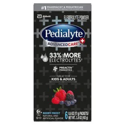 Pedialyte AdvancedCare Plus Electrolyte Powder - Berry Frost - 6ct/3.6oz