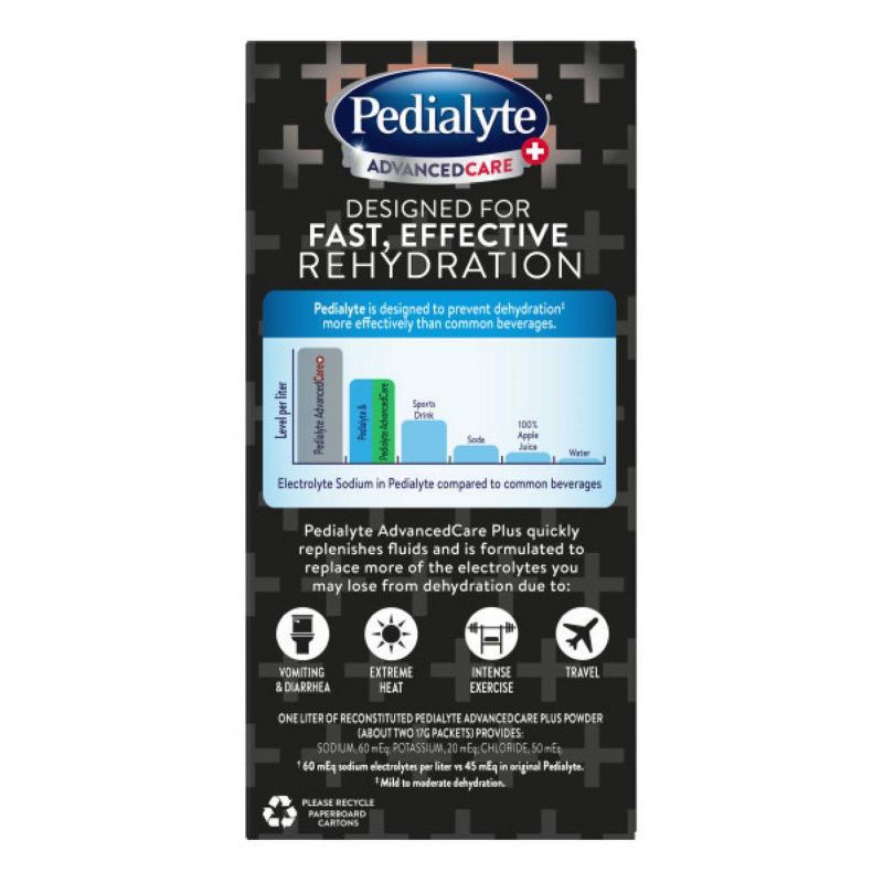 slide 2 of 7, Pedialyte AdvancedCare Plus Electrolyte Powder - Strawberry Freeze - 6ct/3.6oz, 6 ct, 3.6 oz