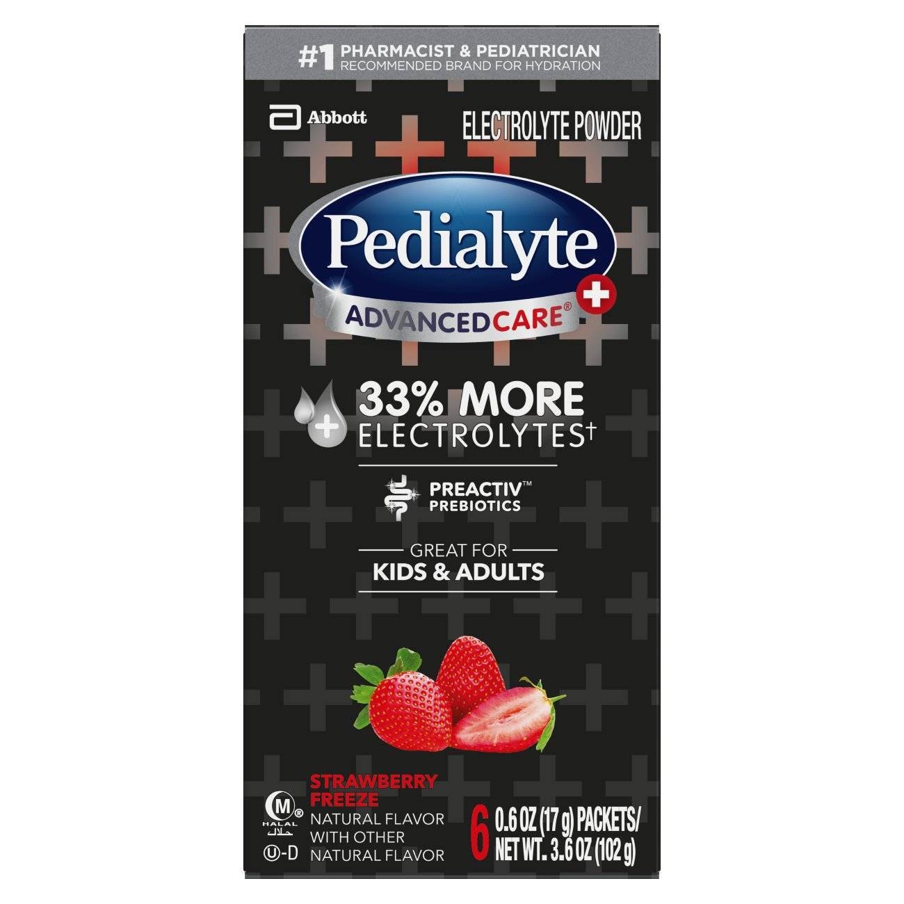 slide 1 of 6, Pedialyte AdvancedCare Plus Electrolyte Powder - Strawberry Freeze, 6 ct, 3.6 oz