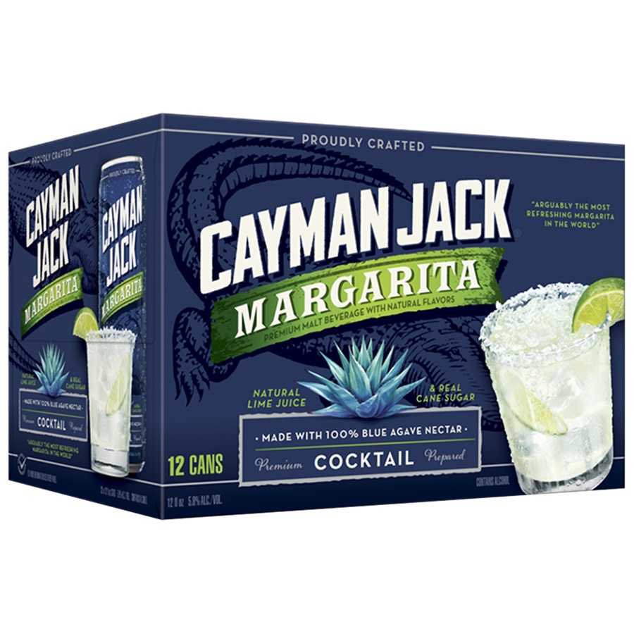 slide 2 of 5, Cayman Jack Margarita In Cans, 12 ct; 12 oz