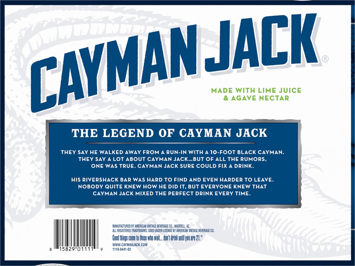 slide 3 of 7, Cayman Jack Margarita 12pk Slim Cans, 12 ct; 12 oz