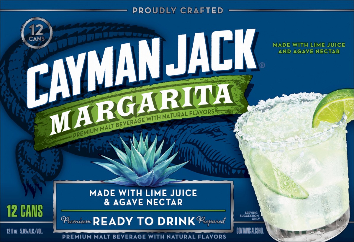 slide 4 of 7, Cayman Jack Margarita 12pk Slim Cans, 12 ct; 12 oz