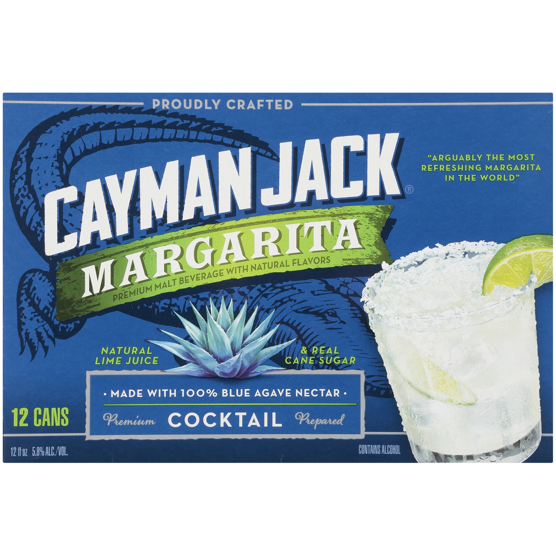 slide 5 of 5, Cayman Jack Margarita In Cans, 12 ct; 12 oz