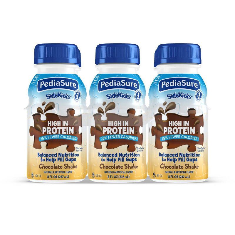 slide 1 of 8, PediaSure SideKicks High Protein Nutrition Shake Chocolate - 6 ct/48 fl oz, 6 ct, 48 fl oz