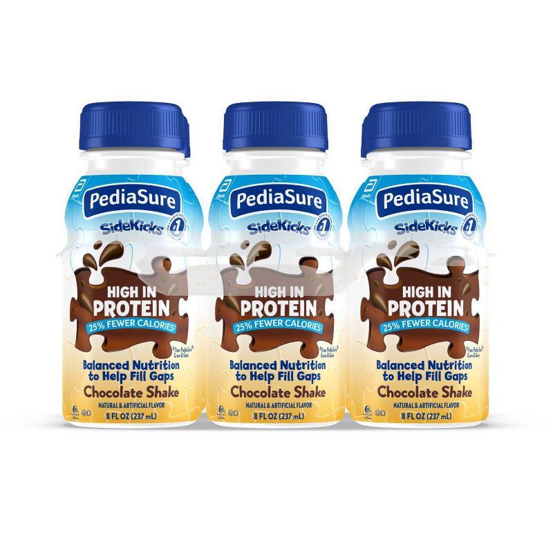 slide 1 of 8, PediaSure SideKicks High Protein Nutrition Shake Chocolate - 6ct/48 fl oz, 6 ct, 48 fl oz