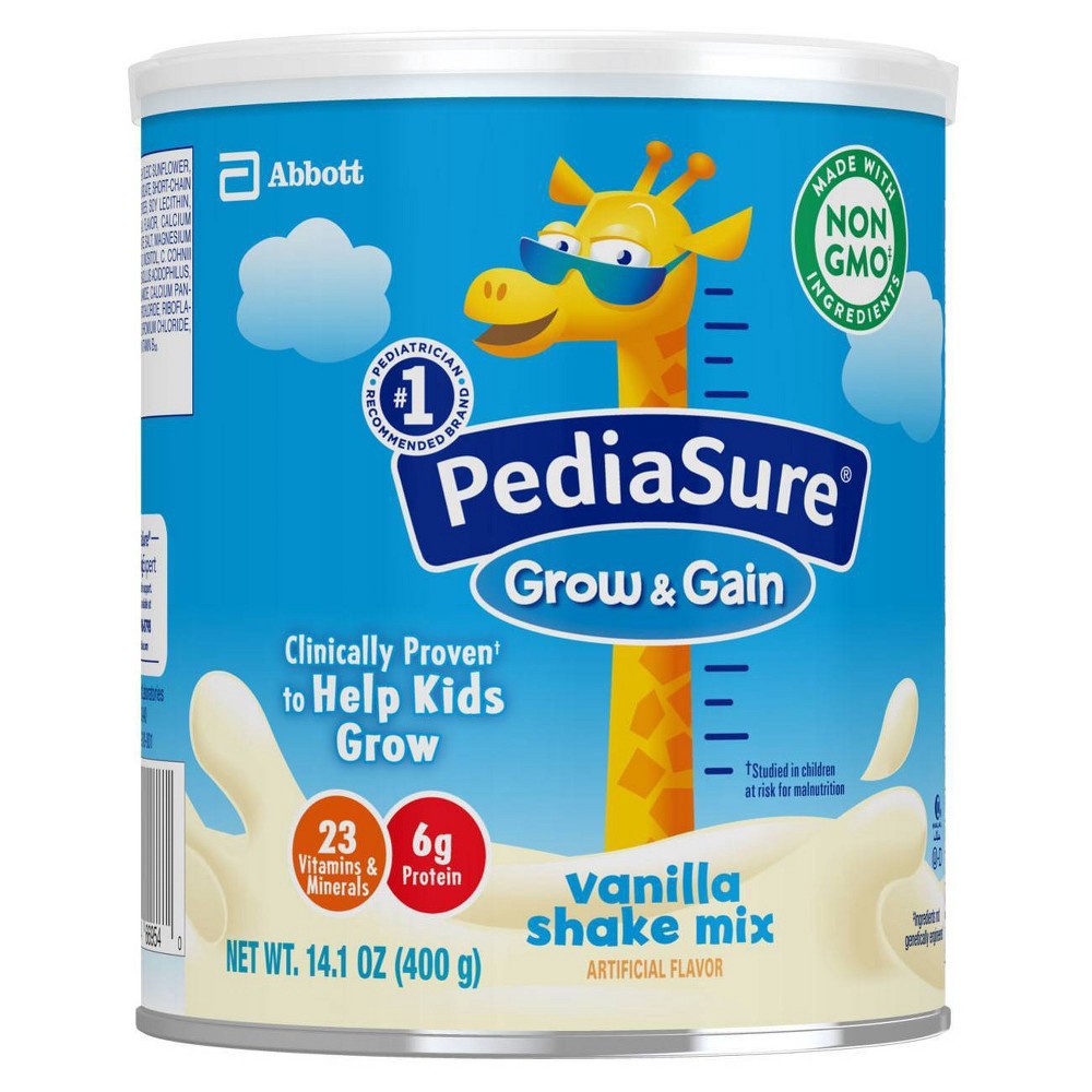 slide 2 of 6, PediaSure Grow & Gain Non-GMO Shake Mix Powder Vanilla - 14.1oz, 14.1 oz
