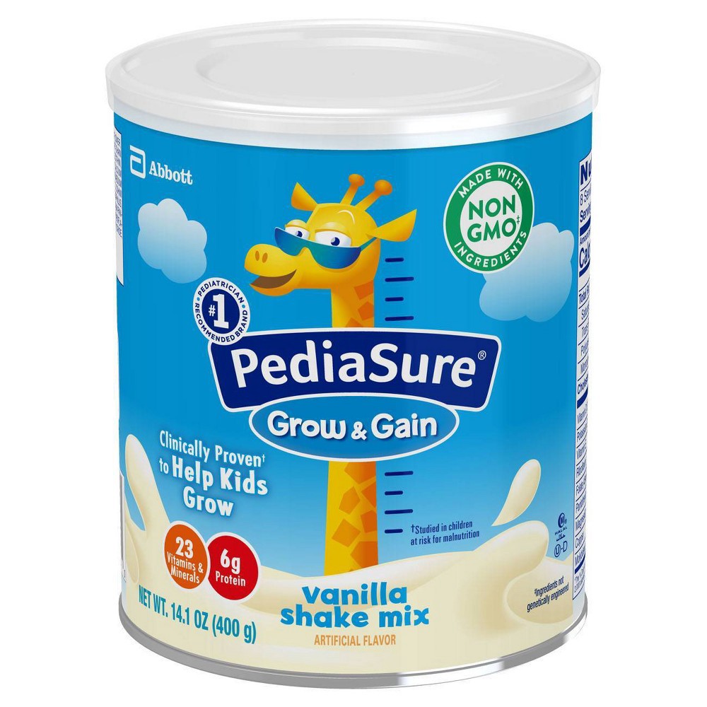slide 5 of 6, PediaSure Grow & Gain Non-GMO Shake Mix Powder Vanilla - 14.1oz, 14.1 oz