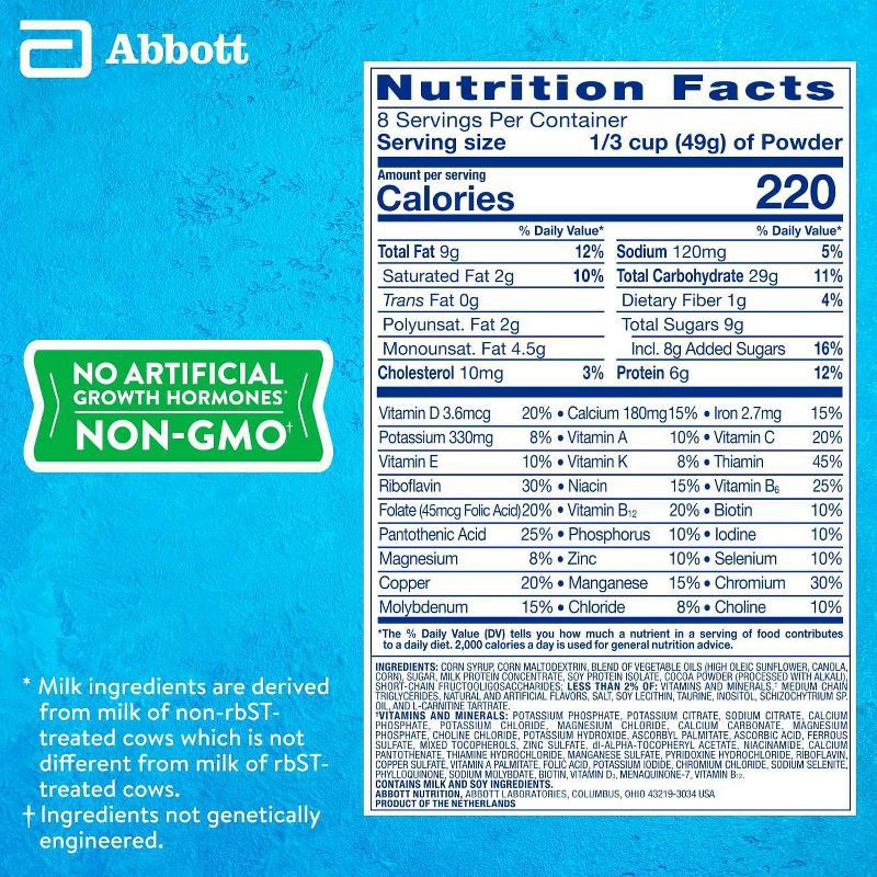 slide 3 of 11, PediaSure Grow & Gain Non-GMO Shake Mix Chocolate Powder - 14.1oz, 14.1 oz