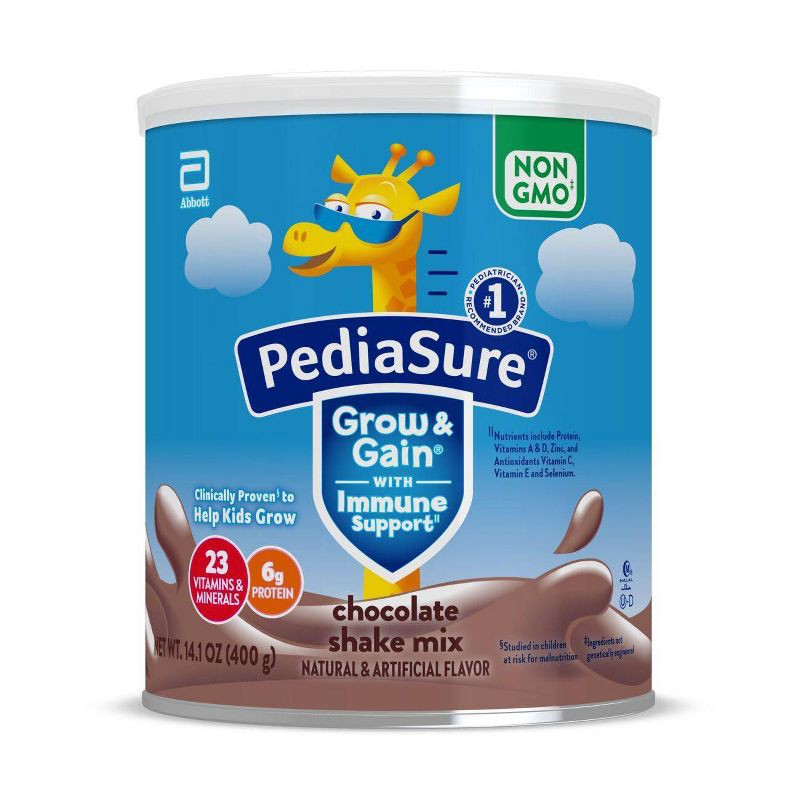 slide 1 of 11, PediaSure Grow & Gain Non-GMO Shake Mix Chocolate Powder - 14.1oz, 14.1 oz