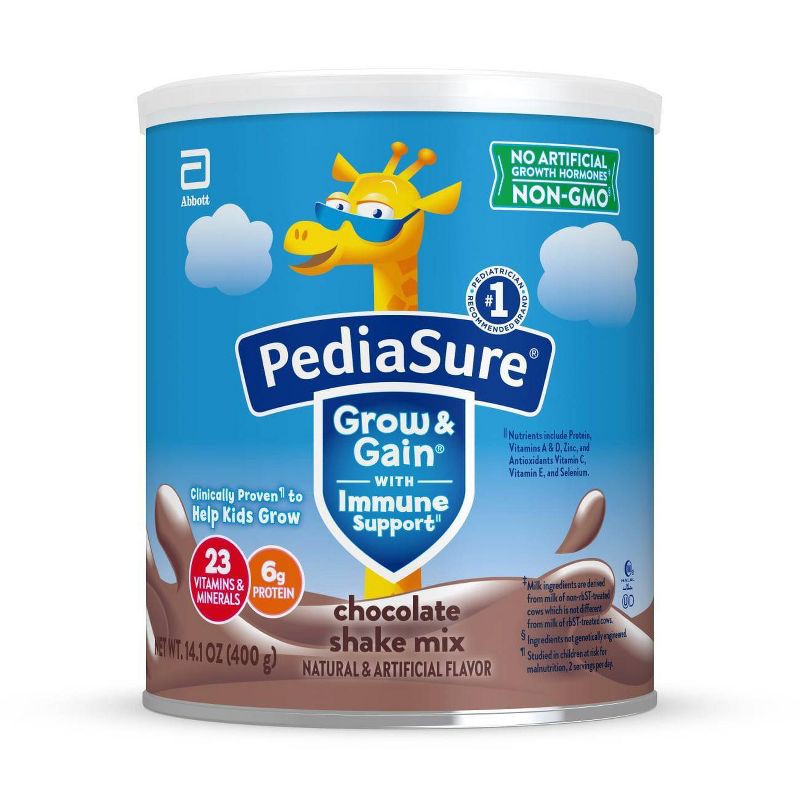 slide 1 of 11, PediaSure Grow & Gain Non-GMO Shake Mix Chocolate Powder - 14.1oz, 14.1 oz