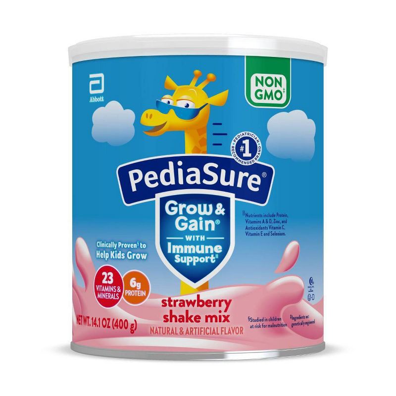 slide 1 of 11, PediaSure Grow & Gain Non-GMO Shake Mix Strawberry Powder - 14.1oz, 14.1 oz