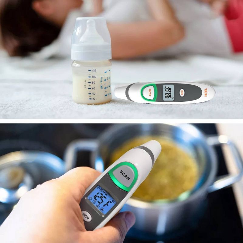 slide 2 of 4, MOBI DualScan Prime Digital Thermometer Ear and Forehead Fast, Accurate, Baby and Adult Thermometer, 1 ct