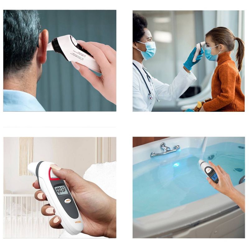 slide 4 of 4, MOBI DualScan Prime Digital Thermometer Ear and Forehead Fast, Accurate, Baby and Adult Thermometer, 1 ct