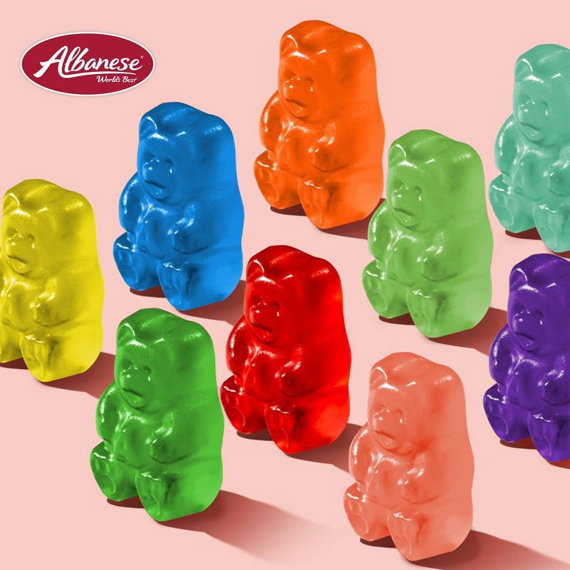 slide 6 of 9, Albanese World's Best 12 Flavor Gummi Bears Candy - 9oz, 9 oz