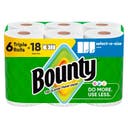Bounty Select-A-Size Paper Towels - 6 Triple Rolls - 2-Ply - 123 Sheets
