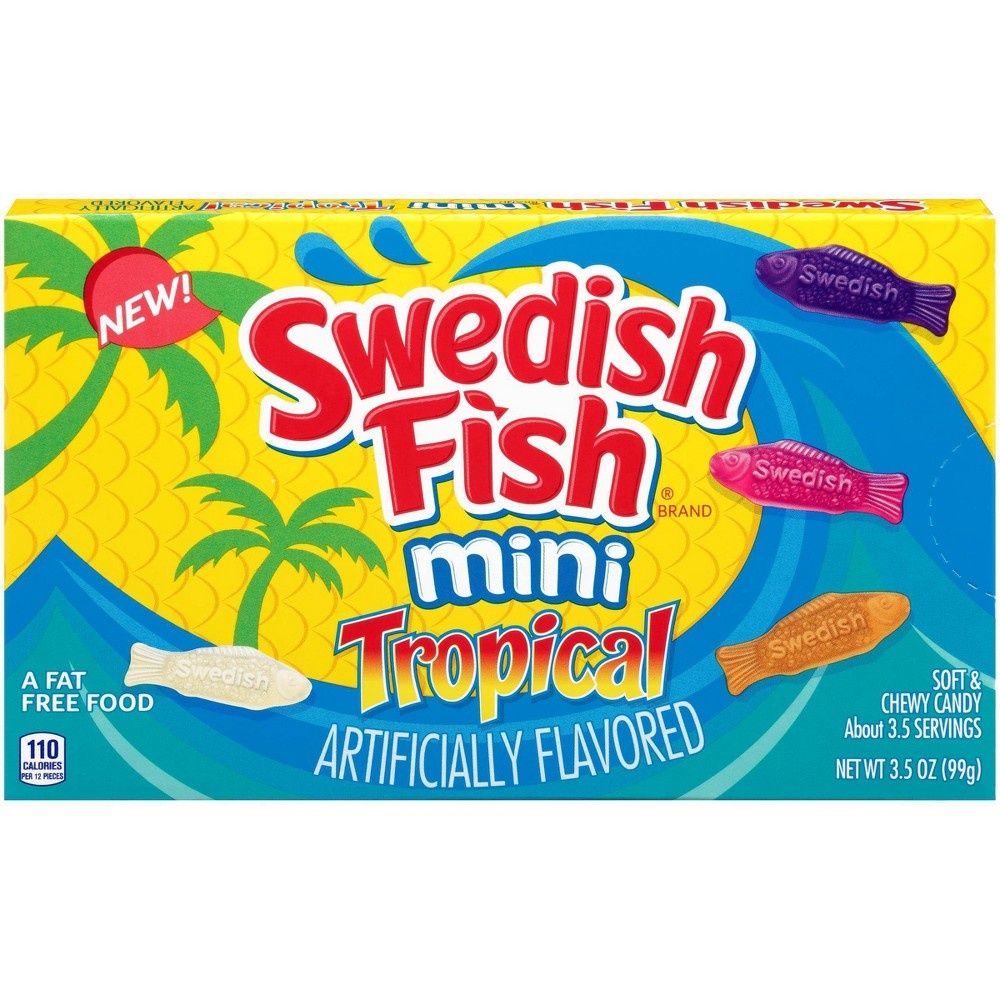 slide 2 of 11, Swedish Fish Tropical Minis, 3.5 oz