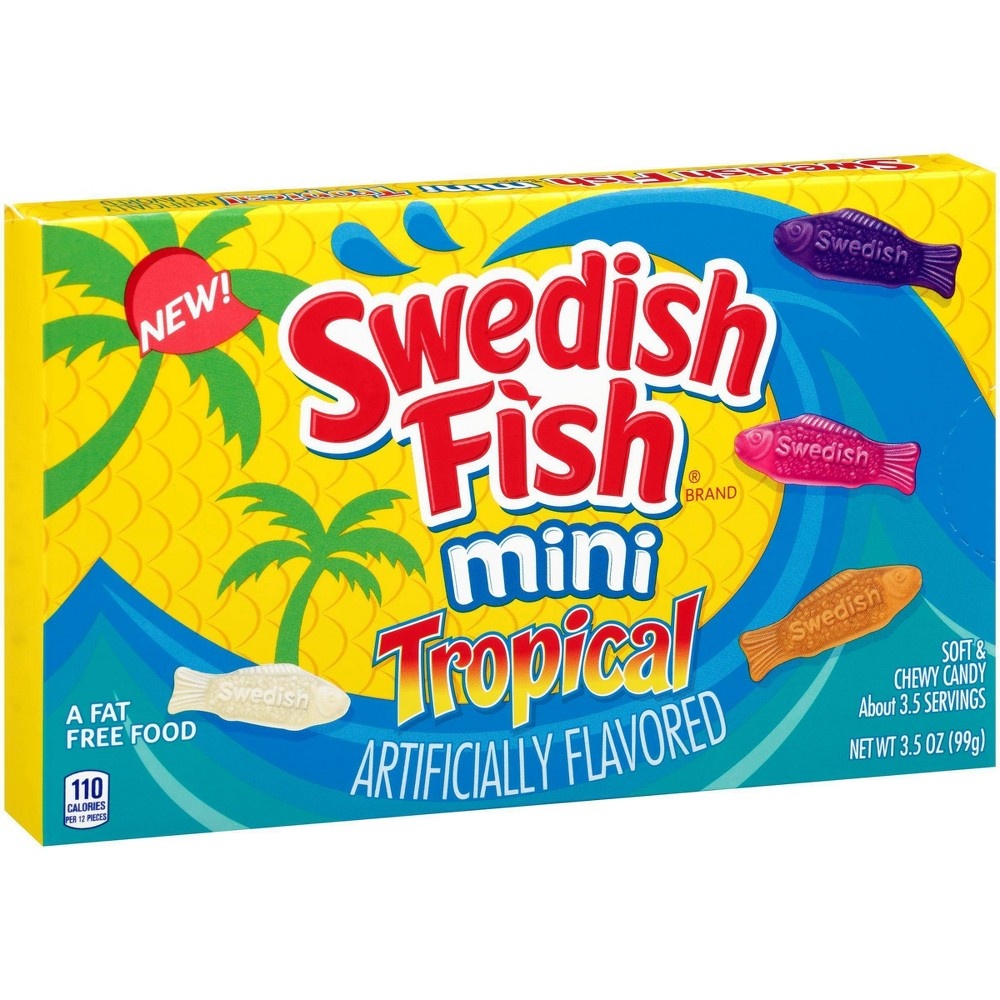 slide 3 of 11, Swedish Fish Tropical Minis, 3.5 oz