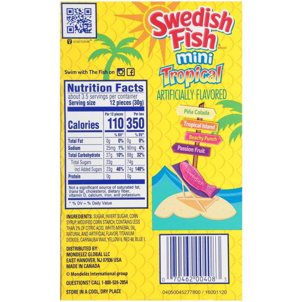 slide 6 of 11, Swedish Fish Tropical Minis, 3.5 oz