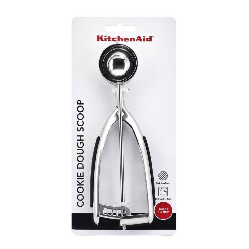 slide 2 of 4, KitchenAid Stainless Steel .75oz Cookie Scoop: Dishwasher-Safe, Light Silver, Food Scoops, Lifetime Warranty, 0.75 oz