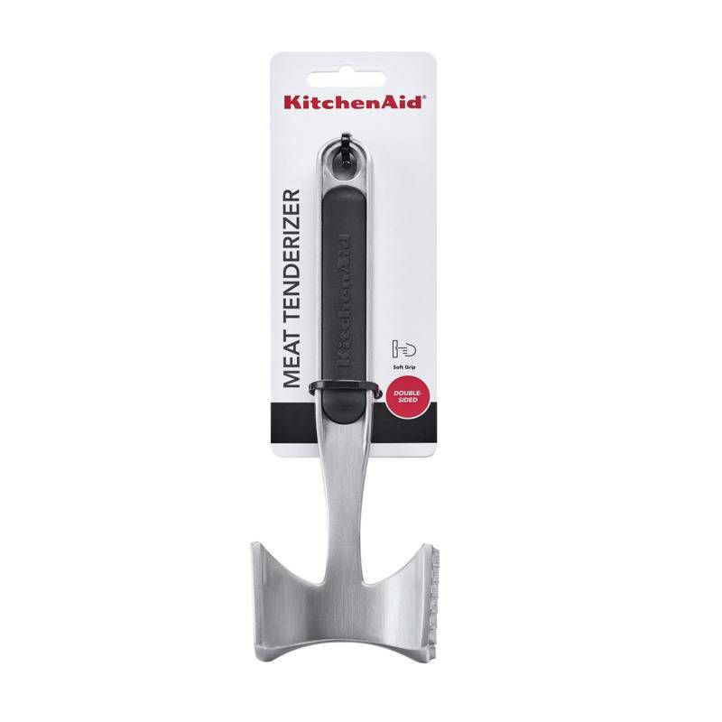 slide 2 of 6, KitchenAid Aluminum Meat Pounder: Black Hand Wash Meat Tenderizer Mallet, 9.45" Height, 3.35" Width, 1 ct