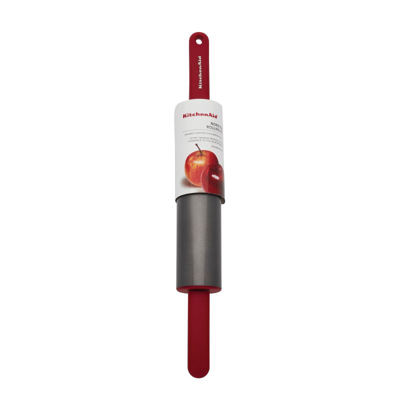 slide 2 of 5, KitchenAid Rolling Pin Red, 1 ct