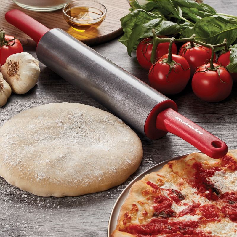 slide 3 of 5, KitchenAid Rolling Pin Red, 1 ct