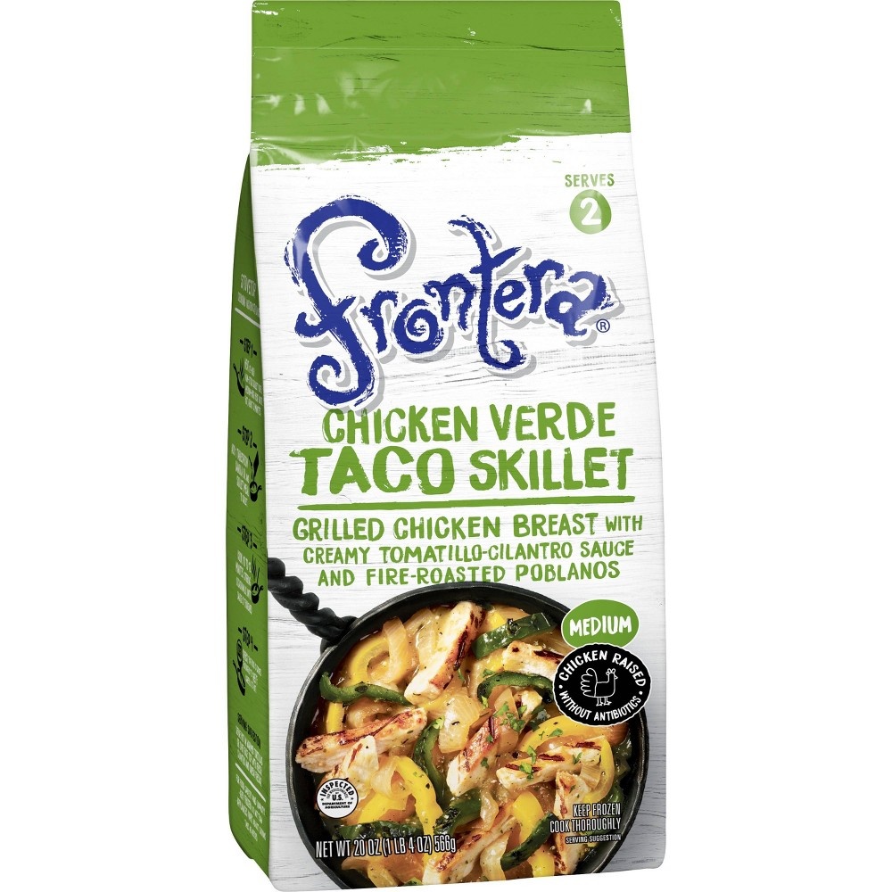 slide 2 of 3, Frontera Foods Frontera Chicken Verde Frozen Taco Skillet, 20 oz