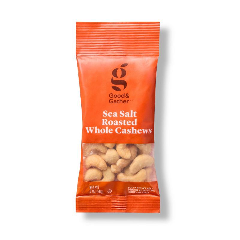 slide 1 of 3, Salted Roasted Cashews - 2oz - Good & Gather™, 2 oz