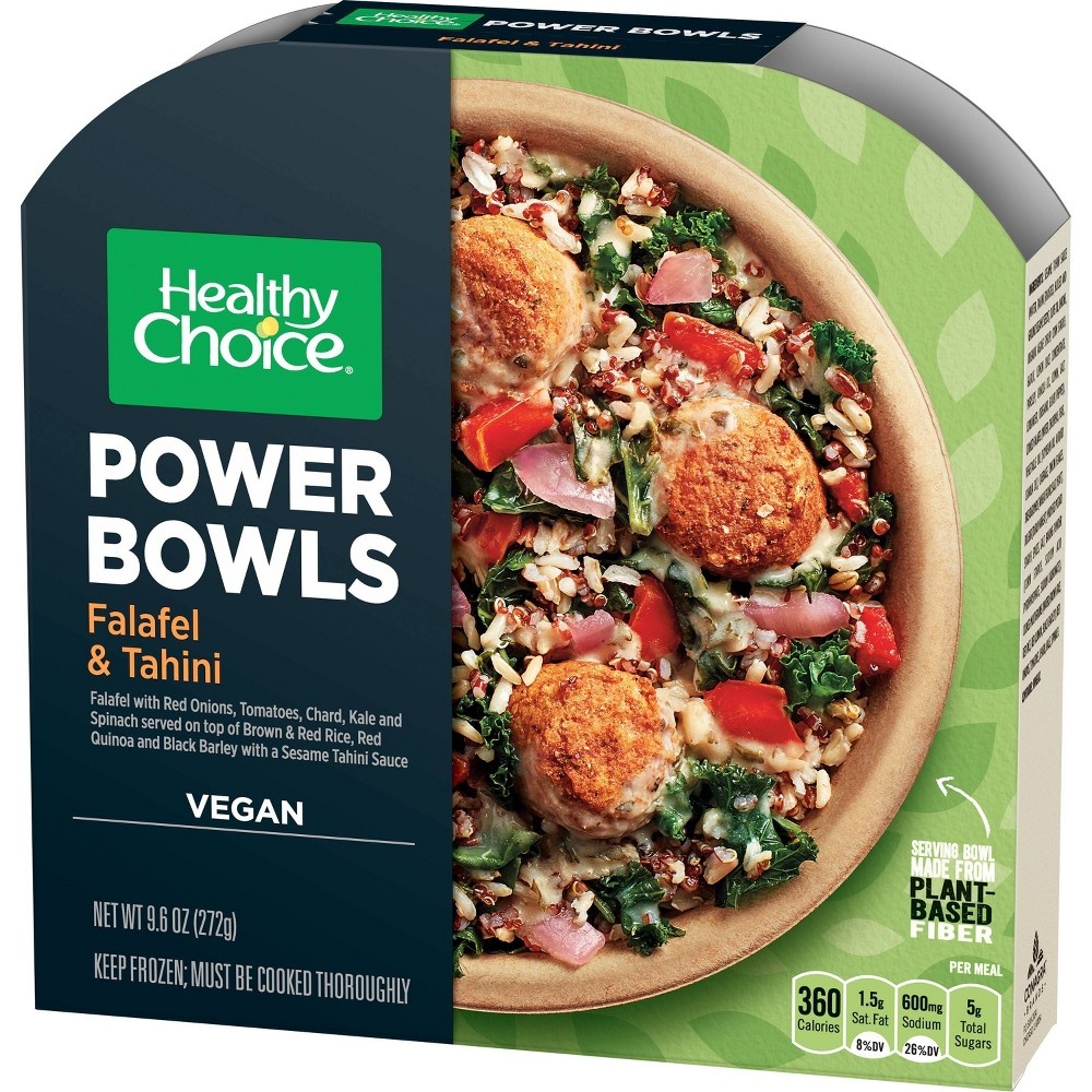 slide 3 of 4, Healthy Choice Falafel & Tahini Frozen Power Bowls, 9.6 oz