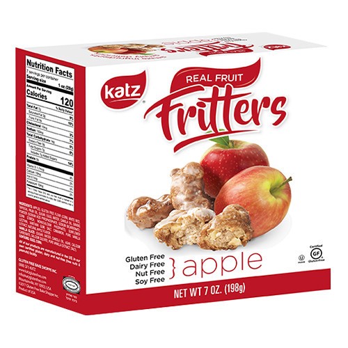 slide 1 of 4, Katz Fritters - Apple, 1 ct