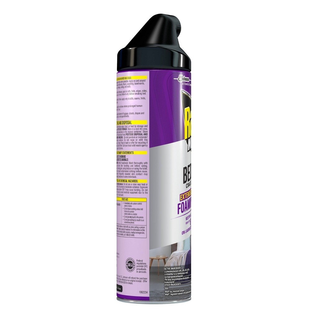 slide 3 of 4, Raid Max Extended Protection Bed Bug Crack & Crevice Foaming Spray, 17.5 oz, 1 ct