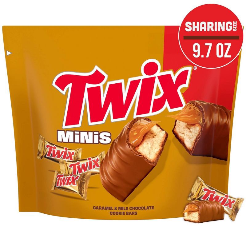 slide 13 of 19, Twix Caramel Cookie Chocolate Candy Bar, Sharing Size - 9.7oz, 9.7 oz