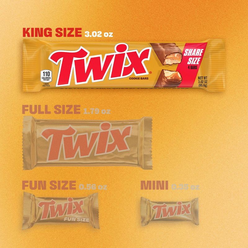 slide 16 of 19, Twix Caramel Cookie Chocolate Candy Bar, Sharing Size - 9.7oz, 9.7 oz