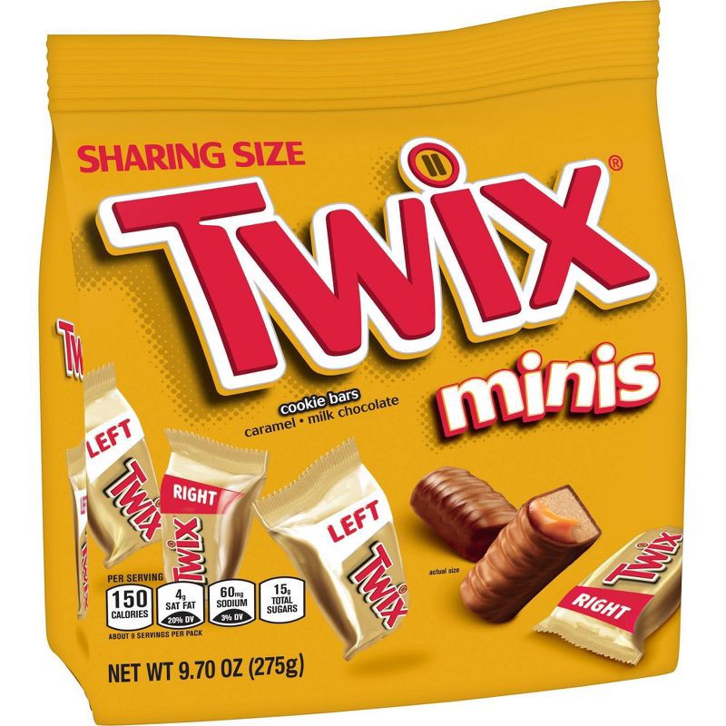 slide 6 of 7, Twix Caramel Cookie Chocolate Candy Bar, Sharing Size - 9.7oz, 9.7 oz