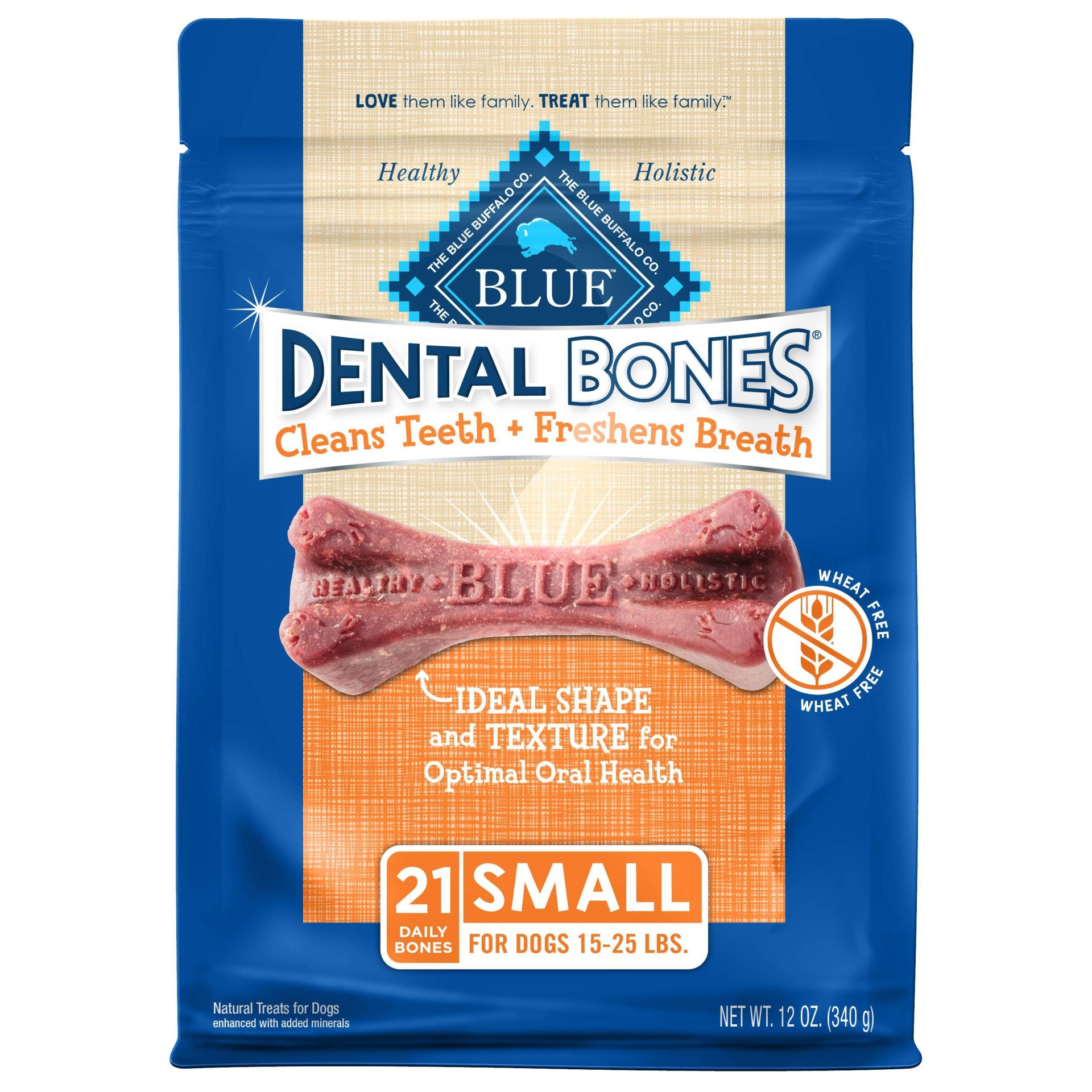 slide 1 of 4, Blue Buffalo Dental Bones Dog Treats - 12oz, 12 oz