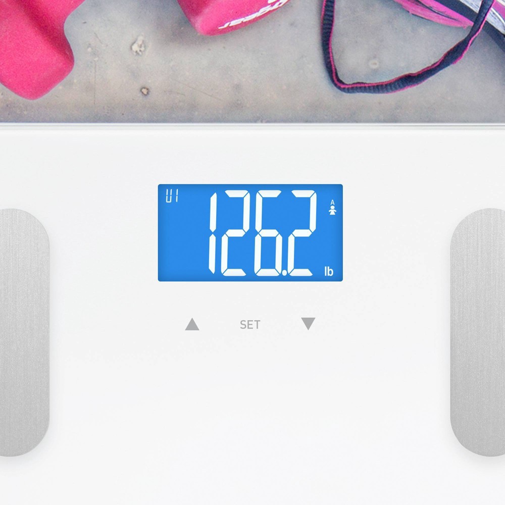 slide 2 of 5, Balance Body Composition Glass/Plastic Personal Scale White - Greater Goods, 1 ct